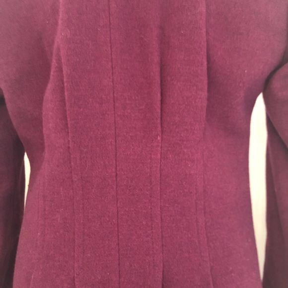 Vintage Wool Blend Long Business Casual Coat - Picture 4 of 6